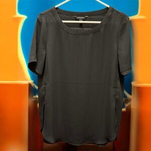 Banana Republic Black sheer Blouse SMALL